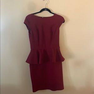 Red Peplum Dress